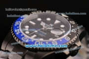 Rolex GMT Master Pro Hunter Asia 2813 Automatic Full PVD with Black/Blue Bezel and White Markers (BP)