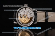 Patek Philippe Calatrava Miyota 9015 Automatic Steel Case with Black Dial Black Leather Strap and Diamonds Markers