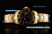 Rolex Submariner Automatic Movement Full Gold with Black Dial and Black Bezel