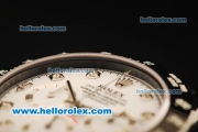 Rolex Daytona Chronograph Swiss Valjoux 7750 Automatic Movement Full PVD with White Dial and Diamond Markers