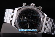Breitling Black Bird Asia Valjoux 7750 Automatic Movement Stainless Steel Case with Black Dial and Stainless Steel Strap Breitling Black Bird Asia Valjoux 7750 Automatic Movement Stainless Steel Case with Black Dial and Stainless Steel Strap