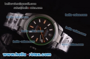 Rolex Milgauss Rolex 3131 Movement PVD Case/Strap with Black Dial