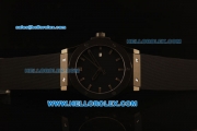 Hublot Classic Fusion Swiss ETA 2824 Automatic Ceramic Case with Black Dial and Black Rubber Strap - 1:1 Original