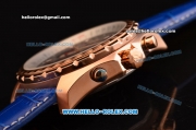 Breitling for Bentley RL10 Tourbillion Automatic Rose Gold Case with Blue Dial and Blue Leather Strap