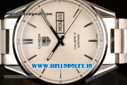 Tag Heuer Carrera Calibre 5 Swiss ETA 2824 Automatic Steel Case White Dial With Stick Markers Steel Bracelet