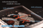 Tag Heuer Monaco Chronograph Quartz Steel Case with Orange Markers and Black Rubber Strap