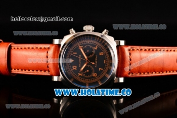 Panerai Radiomir 1940 Chronograph Bianco PAM 521 Asia Automatic Steel Case with Black Dial and Roman Numeral Markers