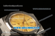 Audemars Piguet Royal Oak Swiss Ronda 763 Quartz Champagne Dial Rubber Strap