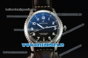 Breitling Navitimer 8 Swiss ETA 2824 Automatic Steel Case Black Dial With Arabic Numeral Markers Black Leather Strap(ZF)