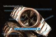 Rolex Datejust Grey Dial With Diamond Bezel Two Tone Rolex 3255