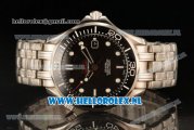 Omega Seamaster Diver 300 M Co-Axial 8215 Auto Steel Case with Black Dial and Steel Bracelet