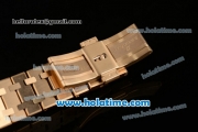 Audemars Piguet Royal Oak Swiss ETA 2824 Automatic Full Yellow Gold with Gold Sitck Markers and Black Dial - 1:1 Original