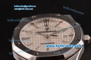 Audemars Piguet Royal Oak Swiss ETA 2824 Automatic Steel Case with Stainless Steel Strap and Silver Stick Markers