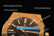 Audemars Piguet Royal Oak 39MM Miyota 9015 Automatic Yellow Gold Case with Black Dial and Stick Markers (BP)