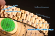 Rolex Day-Date II Swiss ETA 2836 Automatic Full Rose Gold with Diamond Bezel/Dial