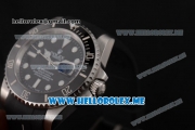 Rolex Submariner Swiss ETA 2836 Automatic Steel Case with Black Dial and Dot Markers Black Rubber Strap
