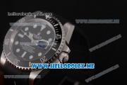 Rolex Submariner Swiss ETA 2836 Automatic Steel Case with Black Dial and Dot Markers Black Rubber Strap