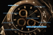 Rolex Daytona II Swiss Valjoux 7750 Automatic PVD Case and Black Dial and Stick Markers