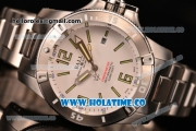 Ball Engineer Hydrocarbon Spacemaster Miyota 8215 Automatic Steel Case with White Dial and Arabic Numeral/Stick Markers (YF)