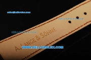 A.Lange&Sohne Glashutte Swiss Tourbillon Manual Winding Movement Rose Gold Case with Cream Dial