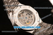 Audemars Piguet Royal Oak 41MM Asia Automatic Steel Case/Bracelet with Skeleton Dial and White Dot Markers