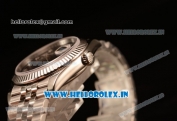 Rolex Datejust 37mm Swiss ETA 2836 Automatic Steel Case with Jubilee Steel Bezel Black Dial Diamond Steel Bracelet