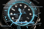 Rolex Sea-Dweller Deepsea Asia 2813 Automatic Full PVD with Black Dial and Blue Diver Index