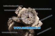 Rolex Yacht-Master II Chronograph Swiss Valjoux 7750 Automatic Steel Case with White Dial and Dots Markers (JF)