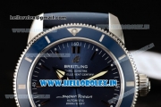 Breitling Superocean Heritage II 42 Swiss ETA 2824 Automatic Steel Case Blue Dial With Stick Markers Blue Rubber Strap(JH)