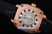 U-Boat Italo Fontana Automatic Rose Gold Case with Black Dial and Red Marking
