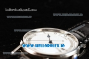 Breguet Classique Japanese Miyota 9015 Automatic Movement Steel White Dial and Roman Numeral Markers Leather Strap (FF)