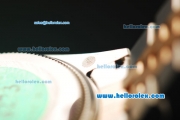 Rolex Datejust Automatic Movement ETA Coating Case with Diamond Bezel and Two Tone Strap
