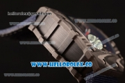 Richard Mille RM 055 Miyota 9015 Automatic Carbon Fiber Case with Skeleton Dial and Blue Nylon/Leather Strap