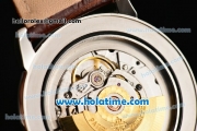 Patek Philippe Calatrava Swiss ETA 2824 Automatic Steel Case with White Dial and Stick/Roman Numeral Markers