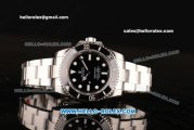 Rolex Submariner Rolex 3135 Automatic Steel Case/Strap with Ceramic Bezel and Black Dial