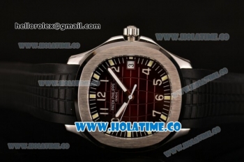 Patek Philippe Aquanaut Miyota 9015 Automatic Steel Case with Coffee Dial and Arabic Numeral Markers (BP)