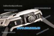 Hublot MP-06 Senna Chrono Miyota OS20 Quartz Steel Case with Skeleton Dial and Blue Stick Markers