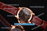 Panerai Luminor Marina 1950 3 Days PAM 393 Clone P.9000 Automatic Rose Gold Case with Black Dial and Stick/Numeral Markers - 1:1 Original (ZF)