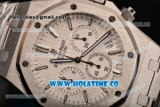 Audemars Piguet Royal Oak 41MM Chrono Miyota Quartz Full Steel with White Dial and Stick Markers