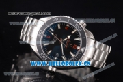 Omega Seamaster Planet Ocean Clone 8500 Automatic Steel Case/Bracelet with Black Dial Grey Bezel and Stick/Arabic Numeral Markers (BP)