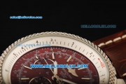 Breitling for Bentley Motors Automatic Movement with Brown Dial and Brown Leather Strap