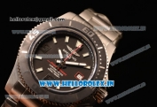 Breitling SuperOcean 44mm 2824 Auto Steel Case with Black Dial and Steel Bracelet Red Hands - 1:1 Origianl (GF)