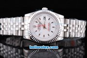 Rolex Datejust Turn-O-Graph Oyster Perpetual Automatic Movement with White Dial