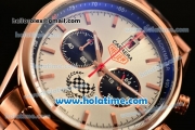 Tag Heuer Carrera Ferrari Chrono Miyota OS20 Quartz Full Rose Gold with White Dial and Stick Markers