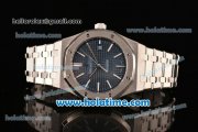 Audemars Piguet Royal Oak Miyota 9015 Automatic Full Steel with Sitck Markers and Blue Dial - 1:1 Original Best Version