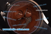 Tag Heuer Mikrogirder 2000 Chronograph Miyota Quartz Steel Case with PVD Bezel and Brown Dial