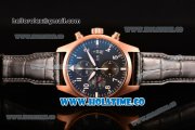 IWC Pilot’s Watch Chronograph Swiss Valjoux 7750 Automatic Rose Gold Case with Black Dial and White Arabic Numeral - 1:1 Original