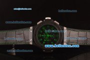 Hublot Big Bang Miyota OS20 Quartz PVD Case with Black Dial and Green Markers