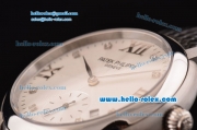 Patek Philippe Calatrava Swiss ETA 2836 Automatic Steel Case with White Dial and Diamond/Roman Numeral Markers