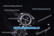 Omega Speedmaster Moonwatch Copy Venus 75 Manual Winding Steel Case with Black Dial Stick Markers and White Hands (EF)